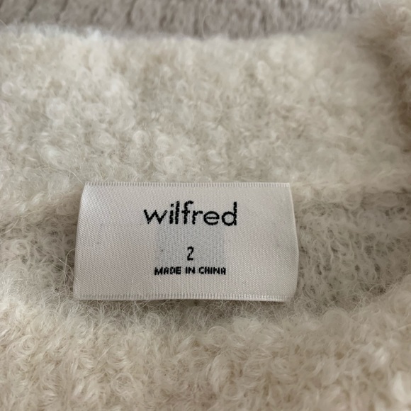 Wilfred Ivory Sweater Aritzia Alpaca/Nylon sz 2 - Picture 4 of 7